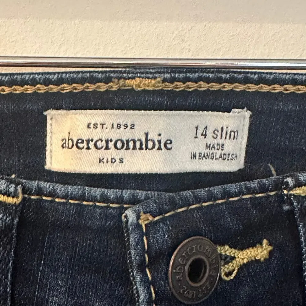 Abercrombie Skinny Jeans sz 14 Slim Dark Wash Girl's Skinny jeans